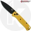 Benchmade Knives MODIFIED Benchmade Bugout 535BK Knife + KP Chrome Yellow G10 Scales -knifecenter shop KP BUGOUT YELLOWSCALES FRONT