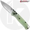 Benchmade Knives MODIFIED Benchmade Bugout 535 Knife + KP Jade G10 Scales + KP Black Thumbstud & Standoffs -knifecenter shop KP JADEBUGOUT OPEN FRONT2