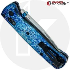 Benchmade Knives MODIFIED Benchmade Bugout 535 Knife + KP Titanium Scales + Mayhem Finish -knifecenter shop KP MAYHEM BUGOUT CLOSED BACK