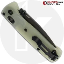 Benchmade Knives MODIFIED Benchmade Mini Bugout 533BK Knife + KP Contoured Jade G10 Scales 7 Benchmade Knives MODIFIED Benchmade Mini Bugout 533BK Knife + KP Contoured Jade G10 Scales -knifecenter shop KP MINIBUGOUT JADE CLOSED BACK