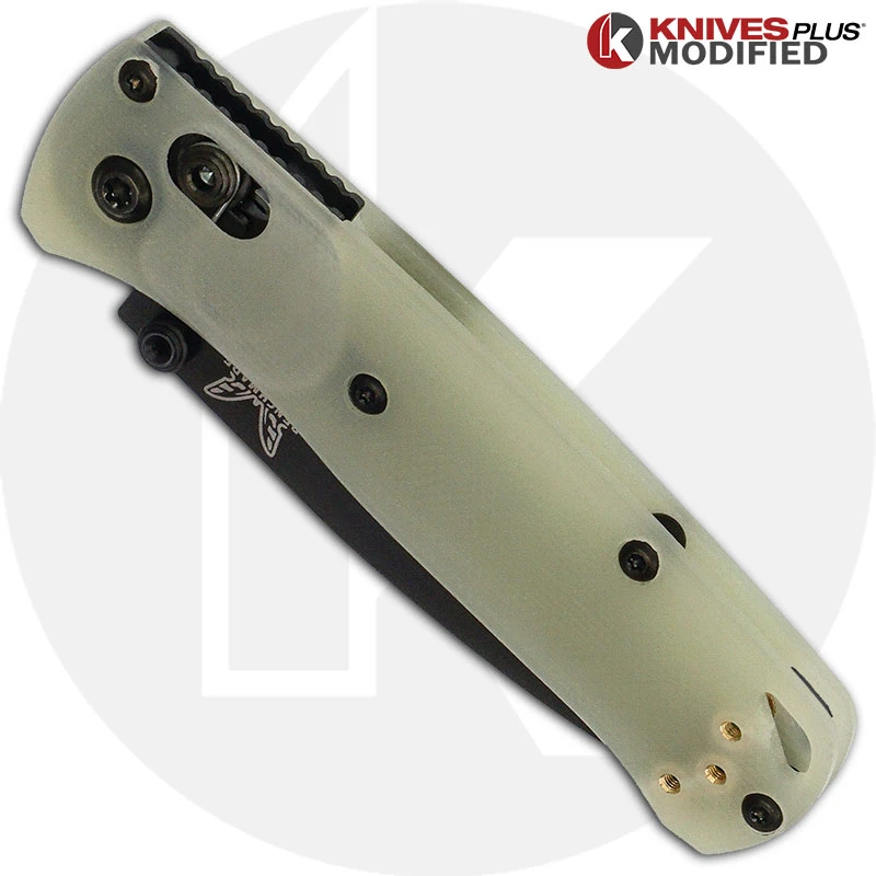Benchmade Knives MODIFIED Benchmade Mini Bugout 533BK Knife + KP Contoured Jade G10 Scales 4 Benchmade Knives MODIFIED Benchmade Mini Bugout 533BK Knife + KP Contoured Jade G10 Scales - Image 2