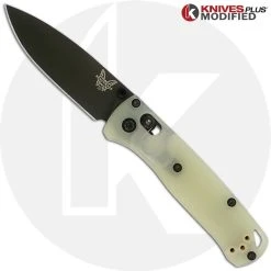 Benchmade Knives MODIFIED Benchmade Mini Bugout 533BK Knife + KP Contoured Jade G10 Scales