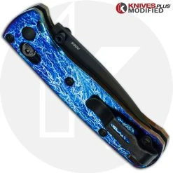 Benchmade Knives MODIFIED Benchmade Mini Bugout 533BK Knife + KP Titanium Scales + Mayhem Finish -knifecenter shop KP MINIBUGOUT MAYHEM CLOSED BACK