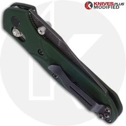 Benchmade Knives MODIFIED Benchmade Mini Osborne 945 Knife - Acid Stonewash Blade -knifecenter shop KP STONEWASHEDMINIOSBORNE CLOSED BACK