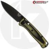 Benchmade Knives MODIFIED Benchmade Mini Bugout 533BK Knife + KP Contoured Black / Chrome Yellow G10 Scales