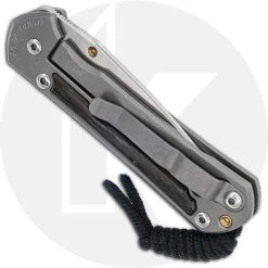 Chris Reeve Knives - Small Sebenza 31 Knife - S31-1100 - Stonewash Drop Point - Bog Oak / Blasted Titanium 7 Chris Reeve Knives - Small Sebenza 31 Knife - S31-1100 - Stonewash Drop Point - Bog Oak / Blasted Titanium -knifecenter shop RH S31 1100 CLOSED BACK