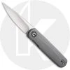 CIVIVI Knives CIVIVI Lumi C20024-2 - Stonewash 14C28N - Gray G10 - Liner Lock - Front Flipper Folder -knifecenter shop WE C20024 2 Lumi OPEN FRONT