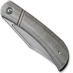 CIVIVI Knives CIVIVI Appalachian Drifter C2015C - Gray Stonewash S35VN Clip Point - Dark Green Micarta - Slip Joint Folder -knifecenter shop WE C2015C CLOSED BACK