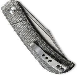 CIVIVI Knives CIVIVI Appalachian Drifter C2015C - Gray Stonewash S35VN Clip Point - Dark Green Micarta - Slip Joint Folder -knifecenter shop WE C2015C CLOSED FRONT