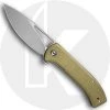 CIVIVI Knives CIVIVI Riffle C2024B - Gray Stonewash 14C28N Drop Point - Olive Micarta - Liner Lock Flipper Folder -knifecenter shop WE C2024B open front