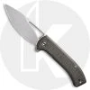 CIVIVI Knives CIVIVI Riffle C2024C - Gray Stonewash 14C28N Drop Point - Dark Green Micarta - Liner Lock Flipper Folder -knifecenter shop WE C2024C OPEN FRONT