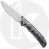 CIVIVI Knives CIVIVI Imperium C2106A - Stonewash Nitro-V - Shredded Carbon Fiber And Golden Shred Resin - Liner Lock - Front Flipper Folder -knifecenter shop WE C2106A Imperium OPEN FRONT