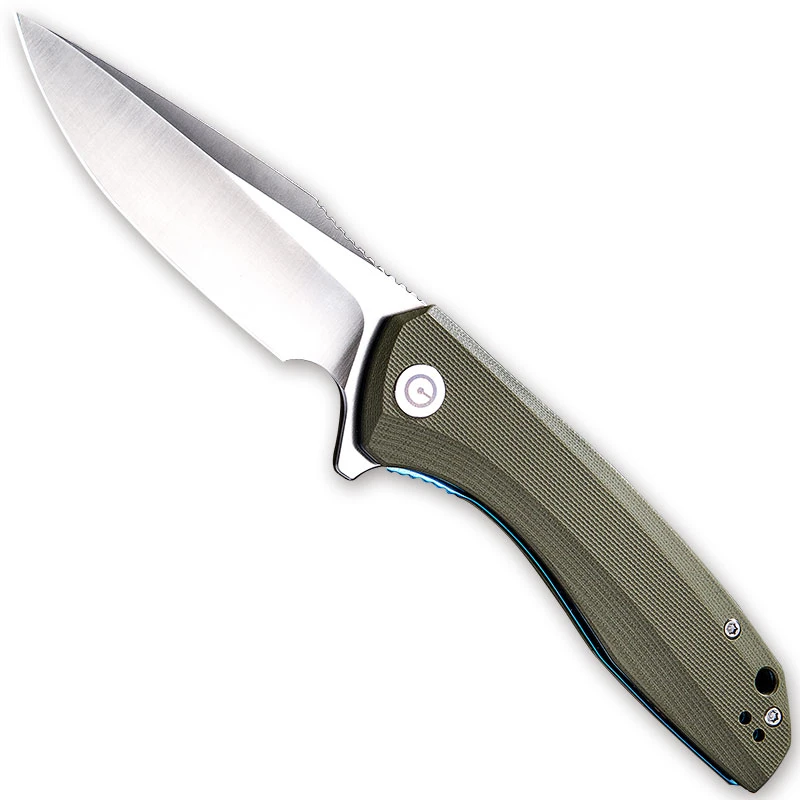 CIVIVI Knives CIVIVI Baklash Knife C801A - Satin Drop Point - Green G10 - Liner Lock Flipper Folder 3 CIVIVI Knives CIVIVI Baklash Knife C801A - Satin Drop Point - Green G10 - Liner Lock Flipper Folder