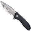 CIVIVI Knives CIVIVI Baklash Knife C801DS - Damascus Drop Point - Black G10 - Liner Lock Flipper Folder