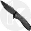 CIVIVI Knives CIVIVI Baklash Knife C801I - Black Stonewash Drop Point - Black G10 And Carbon Fiber - Liner Lock Flipper Folder -knifecenter shop WE C801I 1