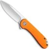 CIVIVI Knives CIVIVI Elementum Knife C907R - Satin D2 Drop Point - Orange G10 - Liner Lock Flipper Folder -knifecenter shop WE C907R OPEN FRONT
