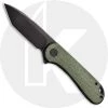 CIVIVI Knives CIVIVI Elementum C907T-E - Black Stonewash D2 Tanto - Green Micarta - Liner Lock - Flipper Folder -knifecenter shop WE C907T E Elementum OPEN FRONT