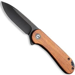 CIVIVI Knives CIVIVI Elementum Knife C907U - Black Stonewash D2 Drop Point - Cuibourtia Wood - Liner Lock Flipper Folder