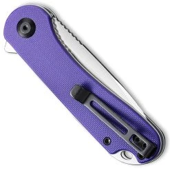 CIVIVI Knives CIVIVI Elementum Knife C907V - Satin D2 Drop Point - Purple G10 - Liner Lock Flipper Folder -knifecenter shop WE C907V CLOSED FRONT