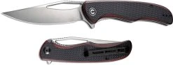 CIVIVI Knives CIVIVI Shredder Knife C912B - Satin D2 Clip Point - Red / Black G10 - Liner Lock Flipper Folder -knifecenter shop WE C912B