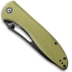 CIVIVI Knives CIVIVI Picaro C916A - Black Stonewash D2 Drop Point - OD Green G10 - Liner Lock Folder 6 CIVIVI Knives CIVIVI Picaro C916A - Black Stonewash D2 Drop Point - OD Green G10 - Liner Lock Folder -knifecenter shop WE C916A CLOSED BACK
