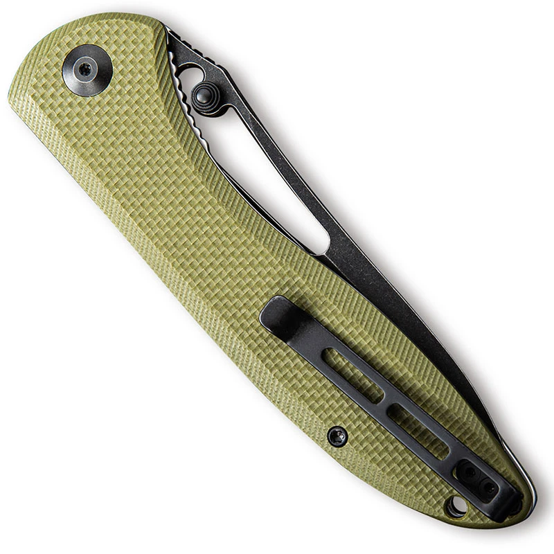 CIVIVI Knives CIVIVI Picaro C916A - Black Stonewash D2 Drop Point - OD Green G10 - Liner Lock Folder 5 CIVIVI Knives CIVIVI Picaro C916A - Black Stonewash D2 Drop Point - OD Green G10 - Liner Lock Folder - Image 3