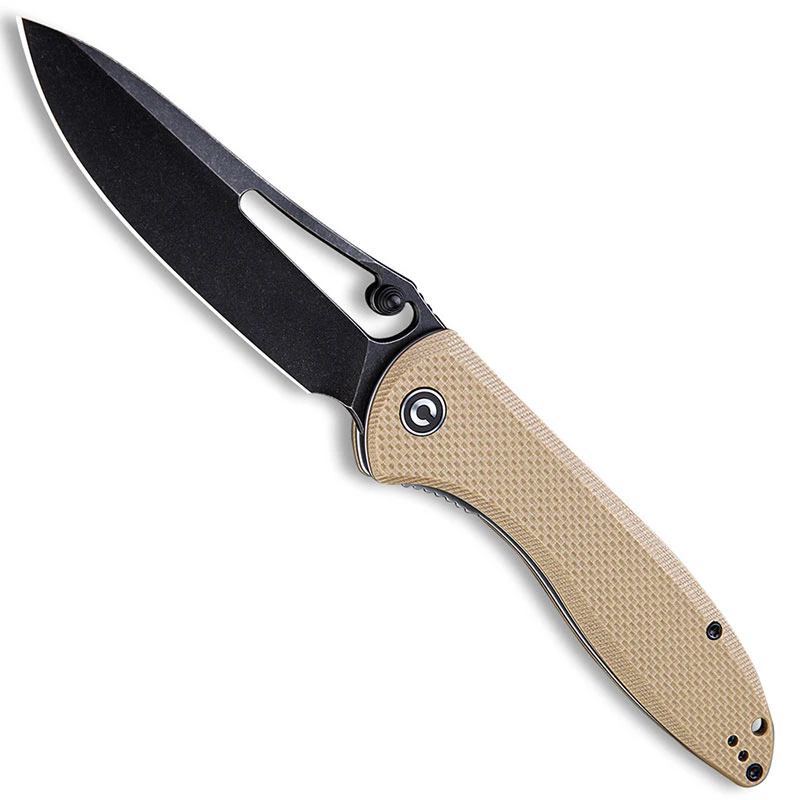 CIVIVI Knives CIVIVI Picaro C916B - Black Stonewash D2 Drop Point - Tan G10 - Liner Lock Folder 3 CIVIVI Knives CIVIVI Picaro C916B - Black Stonewash D2 Drop Point - Tan G10 - Liner Lock Folder