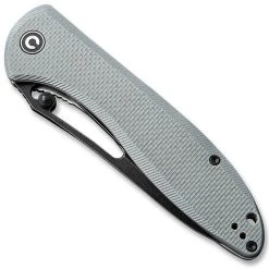 CIVIVI Knives CIVIVI Picaro C916C - Black Stonewash D2 Drop Point - Gray G10 - Liner Lock Folder -knifecenter shop WE C916C BACK CLOSED